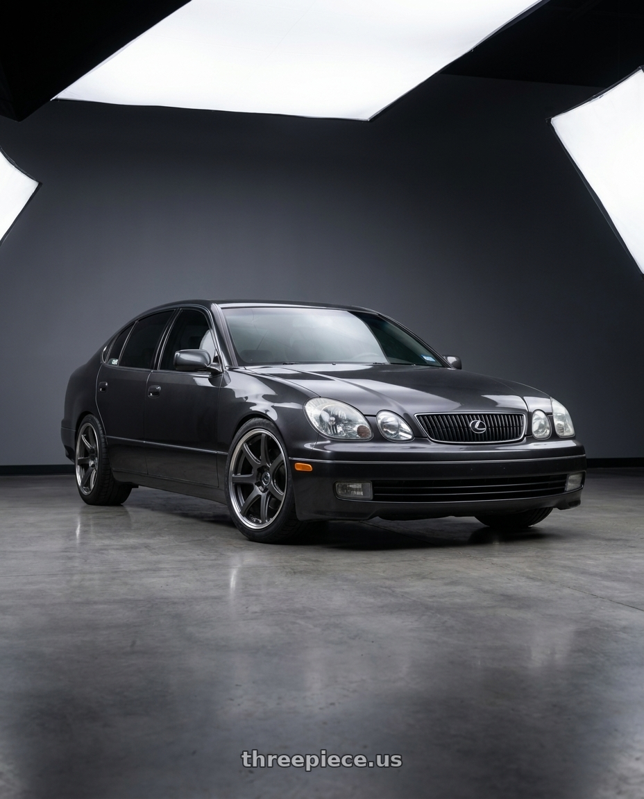 2002 Lexus GS300 with Work Emotion T7R 2P wheels
