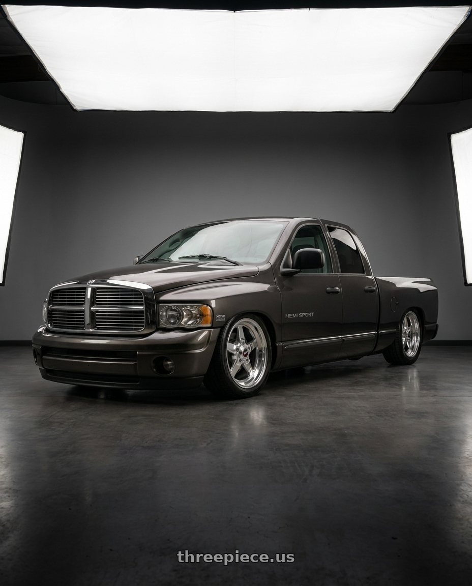 2004 Dodge ram hemisport with Race Star 92 Drag Star 5x114.3 20x9 +34 Polish wheels