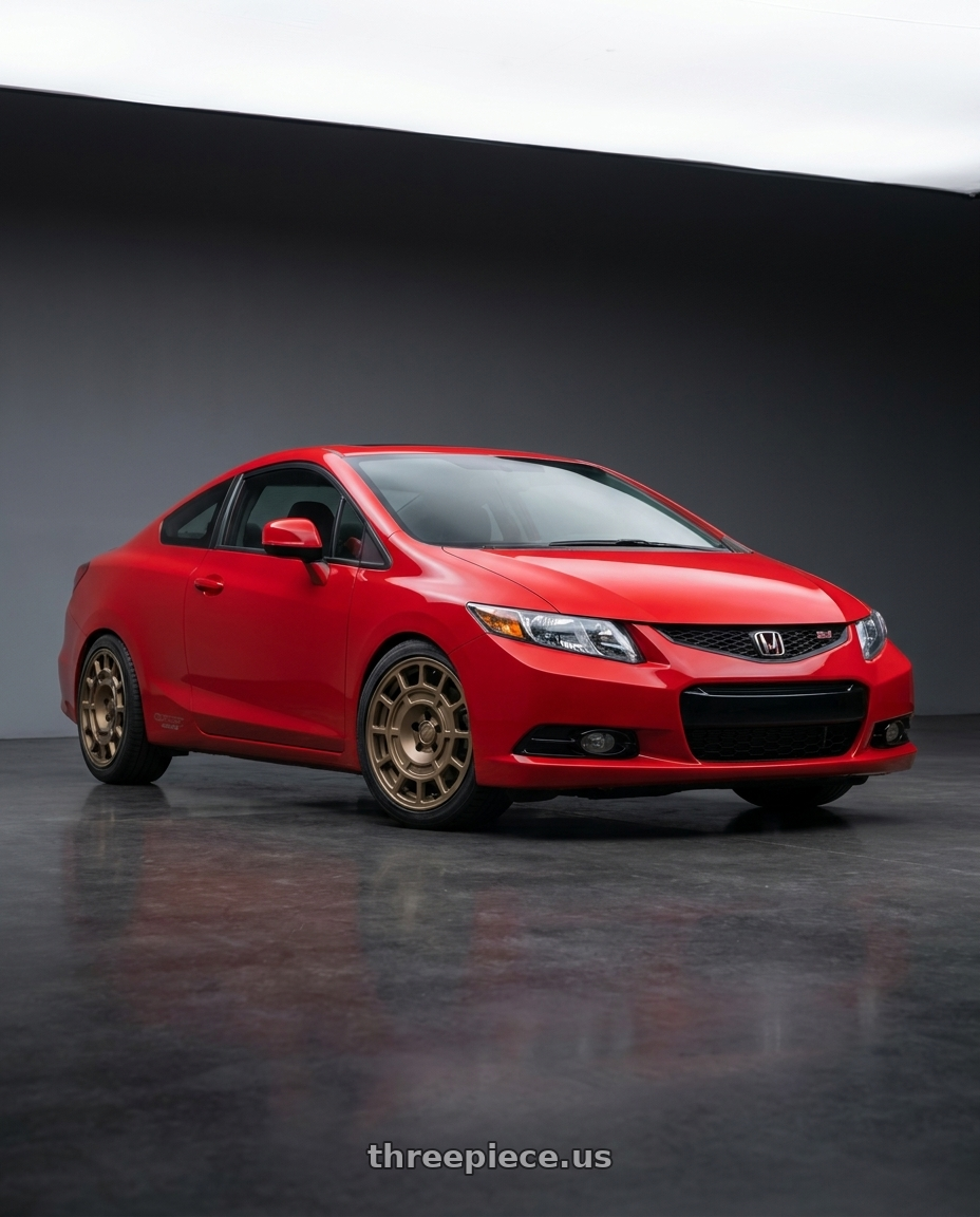 2015 Honda Civic Si with fifteen52 METRIX MX 5x114.3 17x8 +38 BRONZE (MATTE BRONZE) wheels
