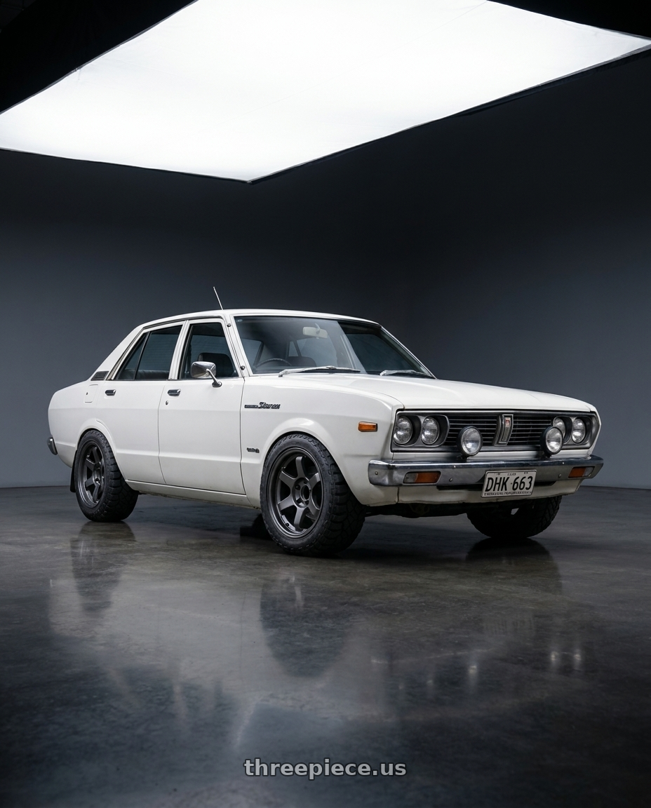 1977 Datsun Stanza with 9six9 SIX-1 Truck 6x139.7 18X9 +0 Carbon Gray wheels