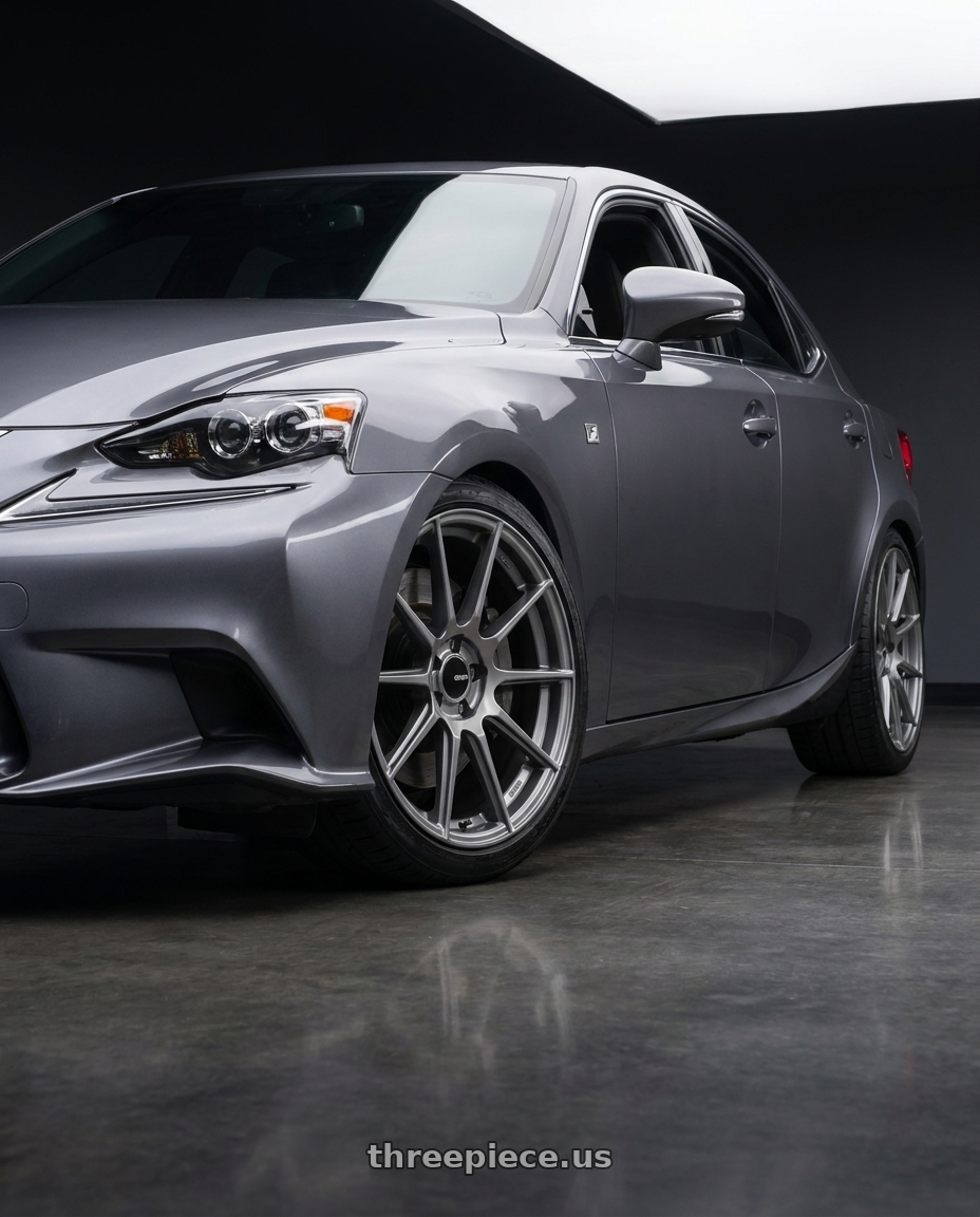 2017 Lexus Is 300 with Enkei TS10 5x114.3 18x8.5+50 Grey wheels