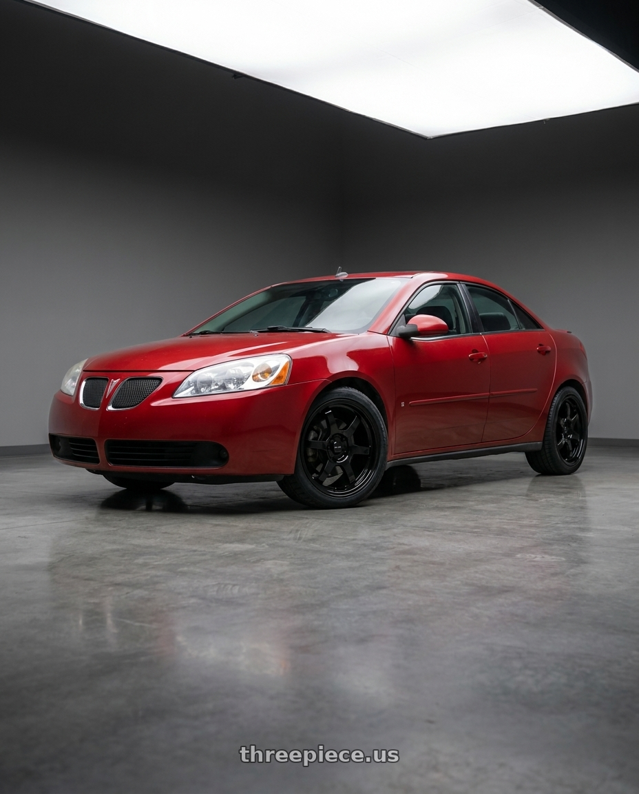 2008 Pontiac G6 GT with Vors LT61 5x110 17x7.5 +35 Gloss Black wheels
