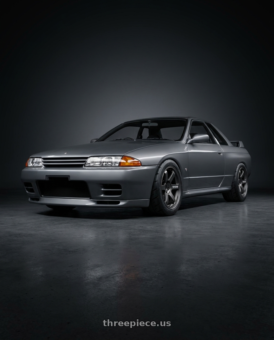 1992 Nissan Skyline R32 GTS-T Type M with Volk Racing TE37 Saga SL 5x114.3 18x9.5+22 Pressed Graphite wheels