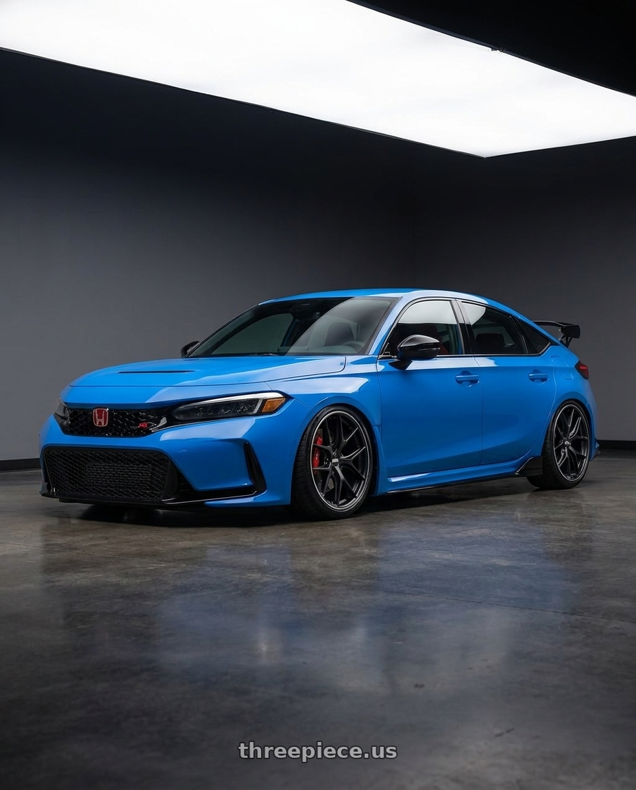 2020 Honda Civic Type R with BBS CC-R 5x120 19x9.0+26 Satin Black wheels
