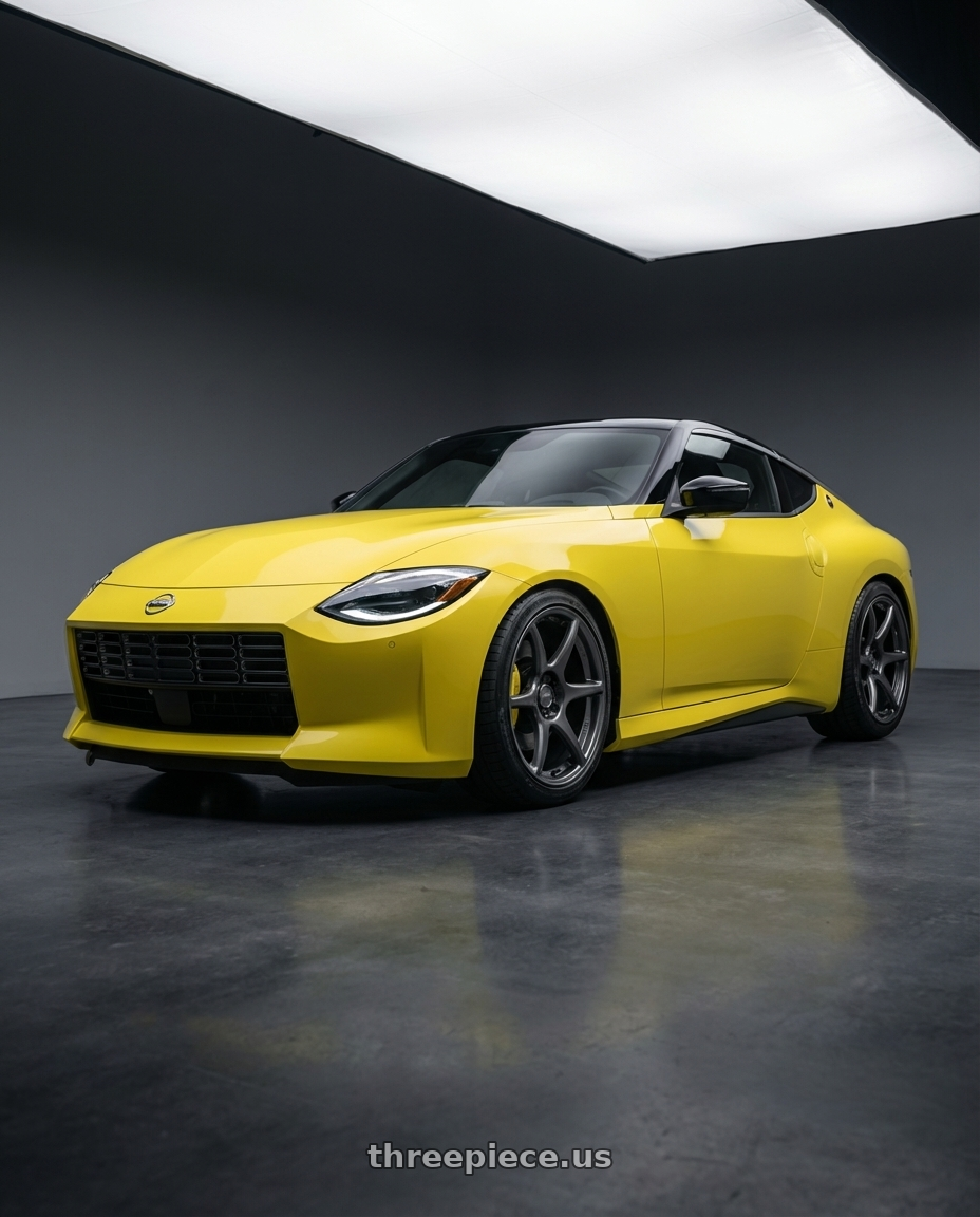 2024 Nissan Z with Kansei K11G Tandem 5x114.3 19x10.5 12 Gunmetal wheels