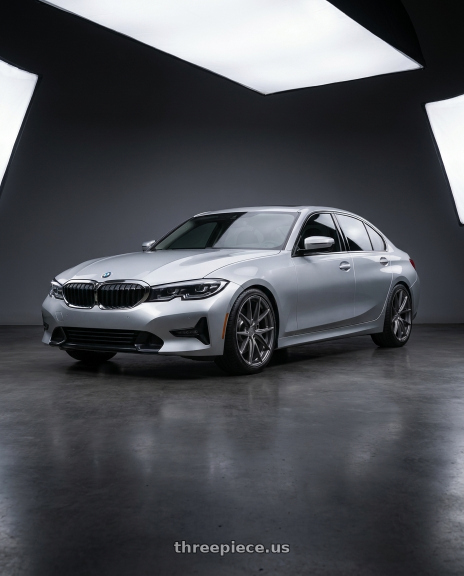 2023 BMW 3 Series G20 with Niche 1PC M116 MISANO 5X112 19X8.5 +42 MATTE GUN METAL wheels