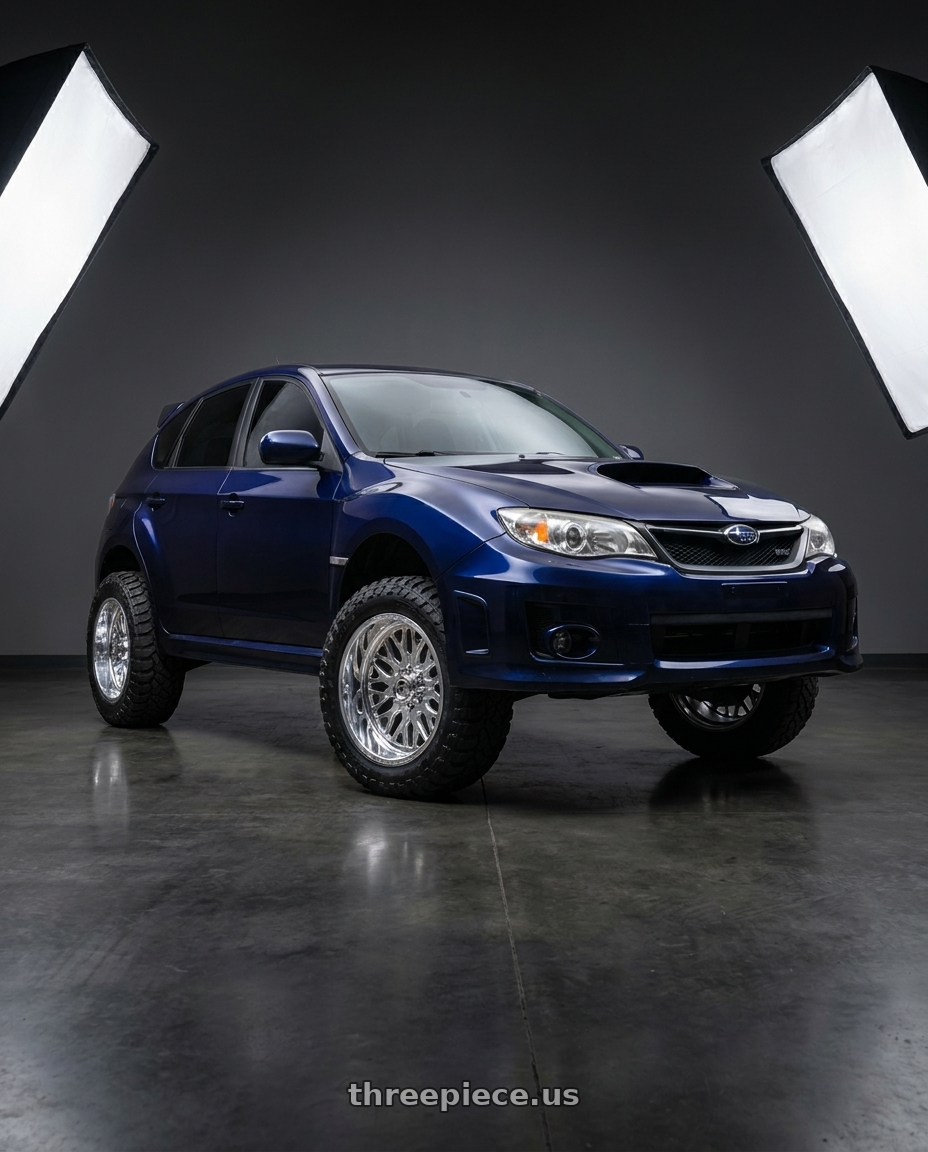 2012 Subaru Impreza WRX Base with Fuel Forged FF109 5x150 20x9 +0 POLISHED wheels