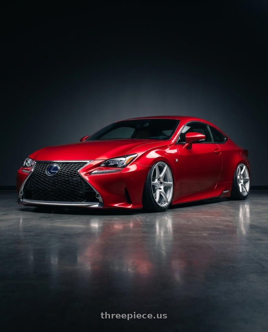 2018 Lexus RC F with Kansei K11S Tandem 5x114.3 19x9.5 12 Hyper Silver wheels