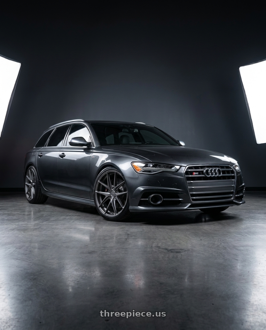 2016 Audi S6 C7 with Niche 1PC M116 MISANO 5X112 20X9 +27 MATTE GUN METAL wheels