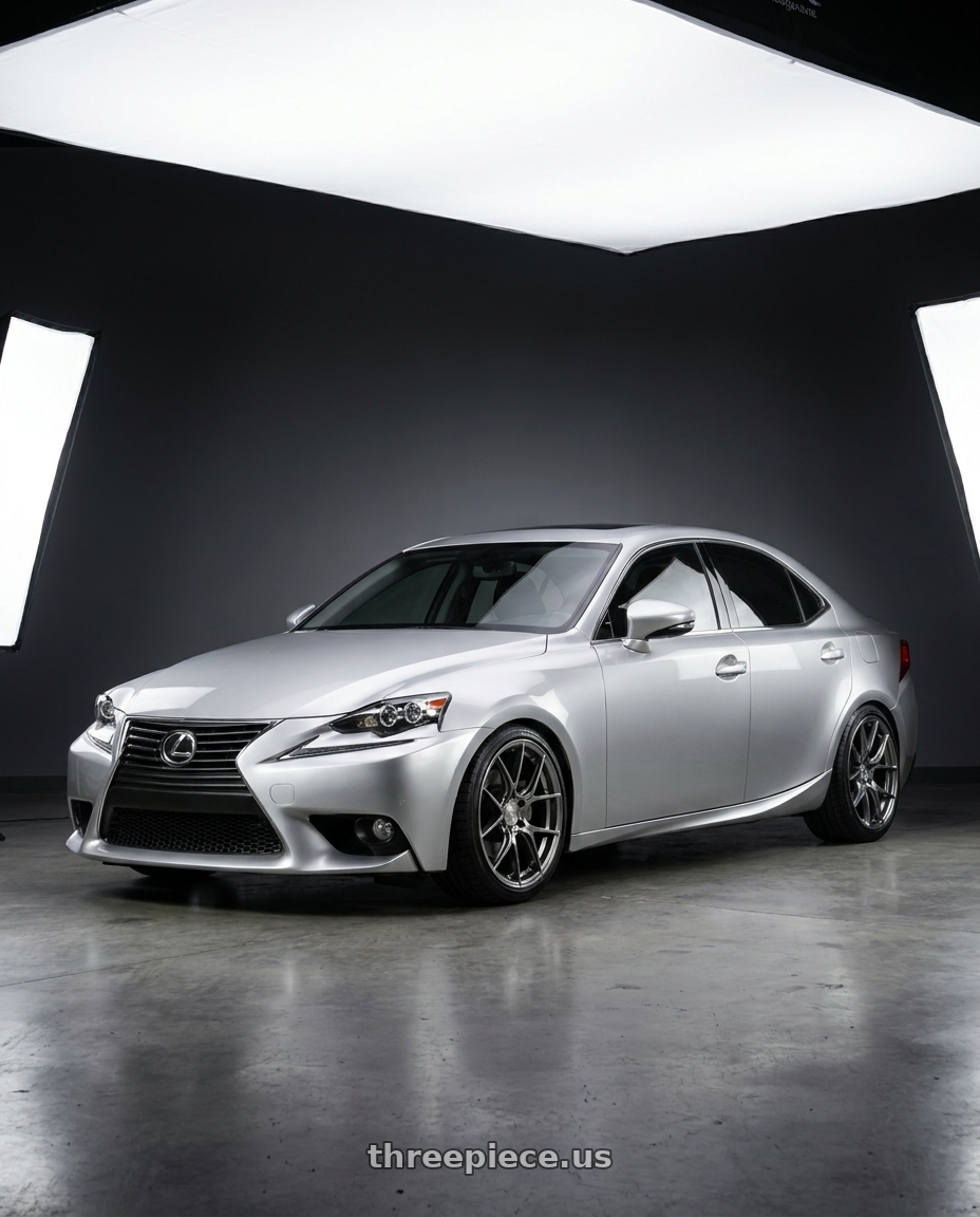 2016 Lexus IS350 with Aodhan AH-11 5x114.3 19x9.5 +35 Hyper Black wheels