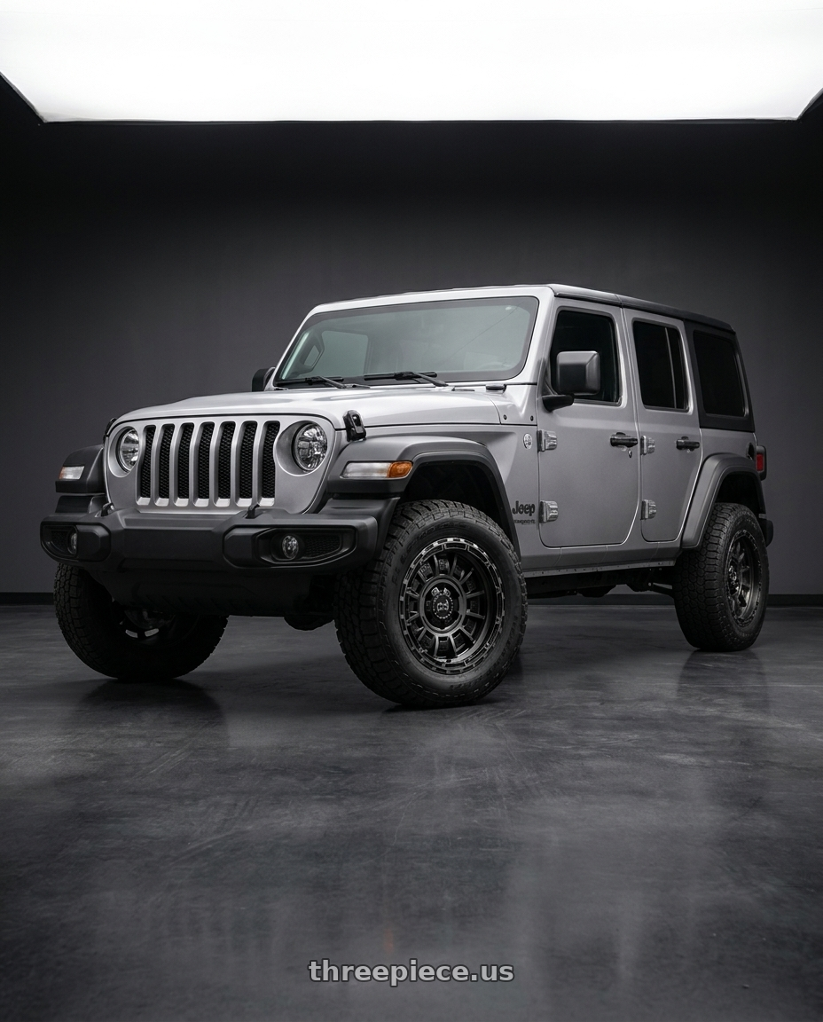 2021 Jeep Wrangler Sport with Black Rhino LEGION 5X127 17X9 -12 MATTE BLACK GRAY TINT wheels