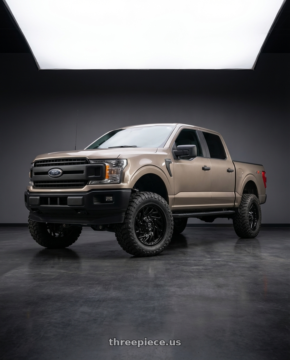 2019 Ford F-150 with Gear Off Road 769B 6X135/6x139.7 22x10 -19 Gloss Black wheels