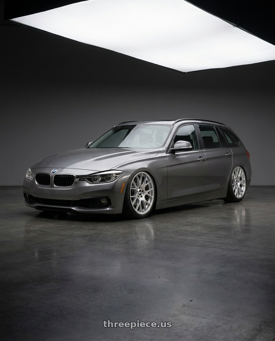 2016 Bmw 3 touring with BBS CH-R 5x130 19x8.5 +51 Brilliant Silver Polished Rim Protector wheels