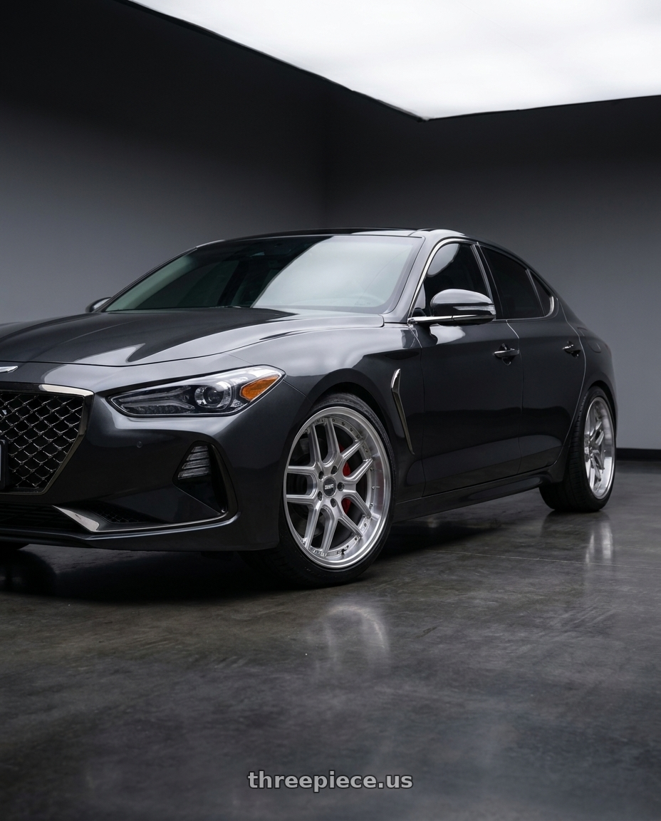 2019 Genesis G70 with ESR Wheels CS SERIES CS15 5x100 18x10.5 +22 Hyper Silver wheels