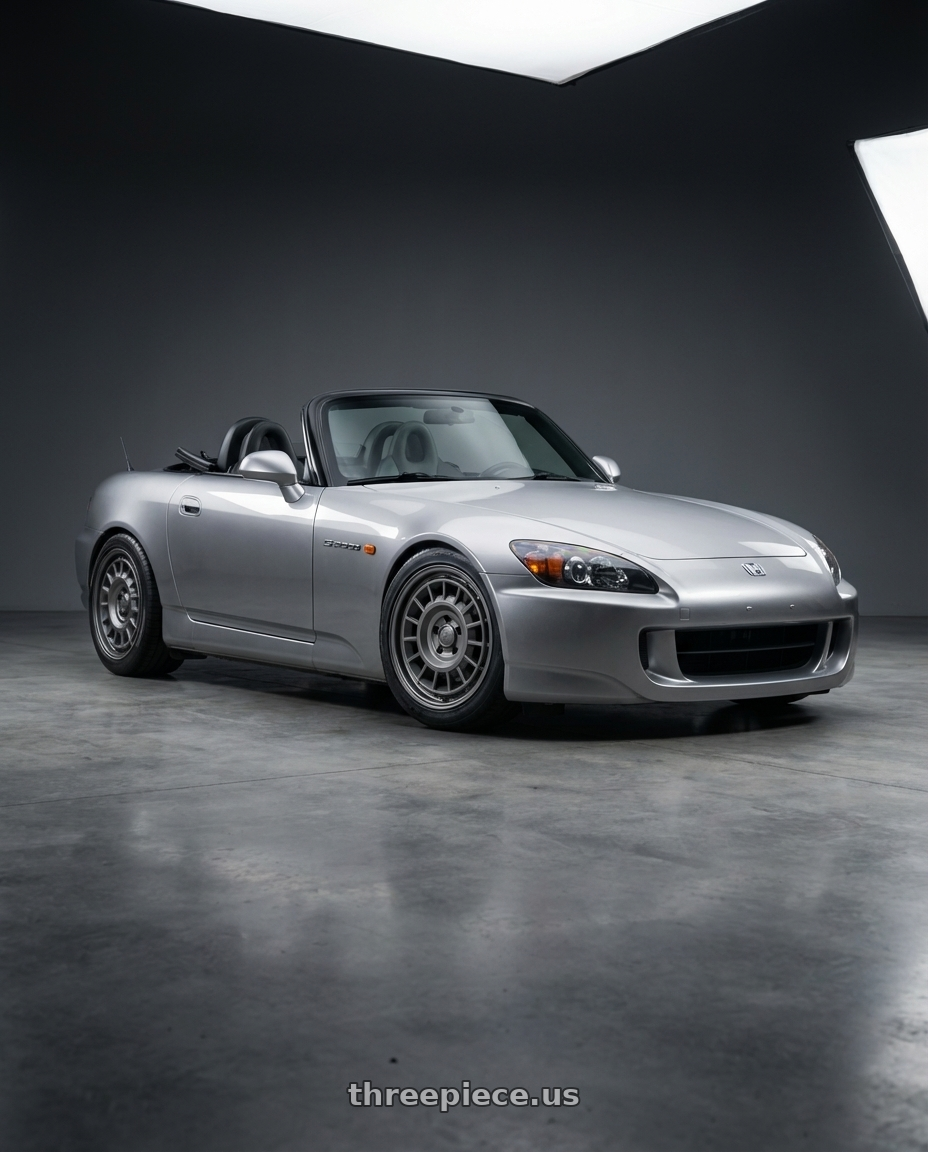 2009 Honda S2000 with fifteen52 ALPEN MX 5x114.3 17x8 +38 FROSTED GRAPHITE (SATIN GREY) wheels