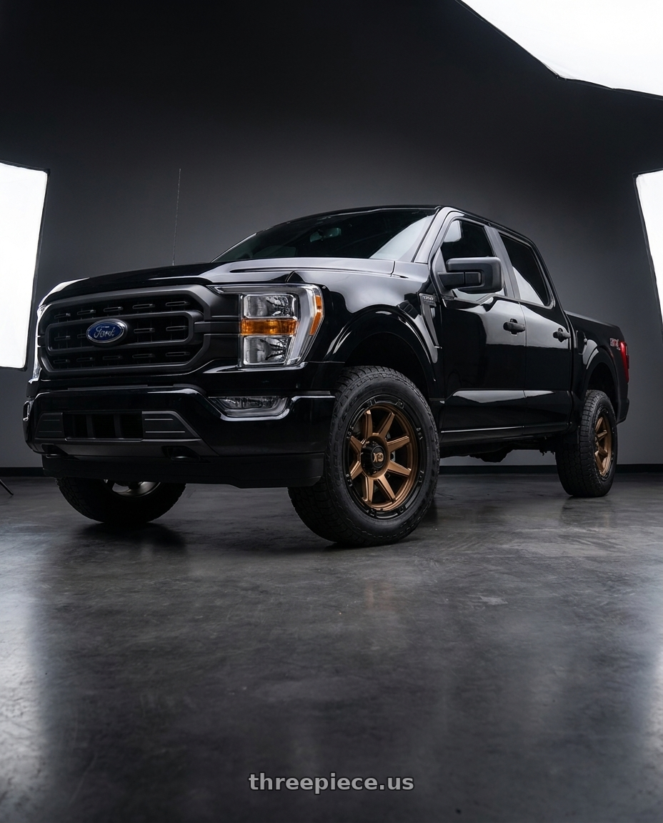 2023 Ford F-150 Stx with XD XD863 6X135 20X9 +0 MATTE BRONZE WITH BLACK LIP wheels