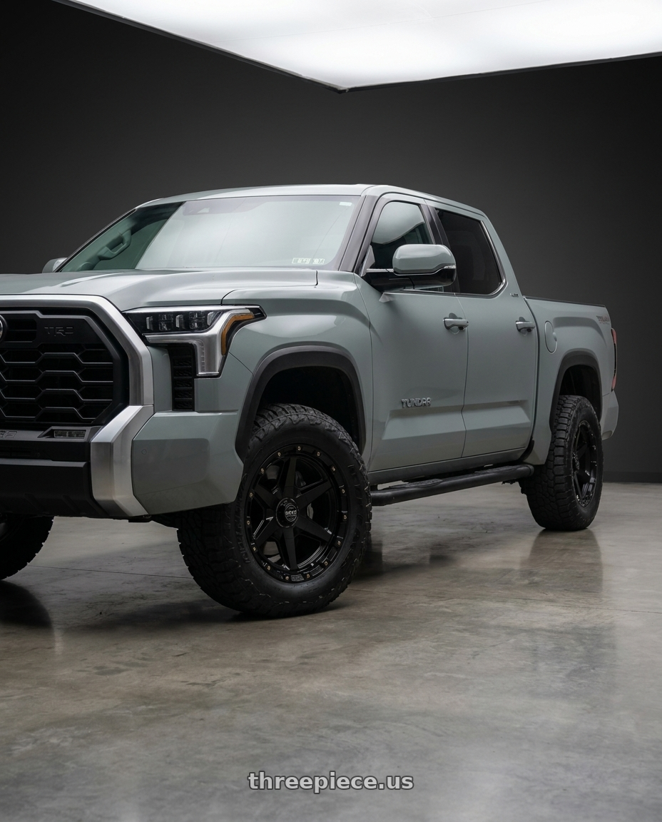 2018 Toyota Tundra with KMC KM101 TEMPO 5X150 20X9 +18 SATIN BLACK wheels