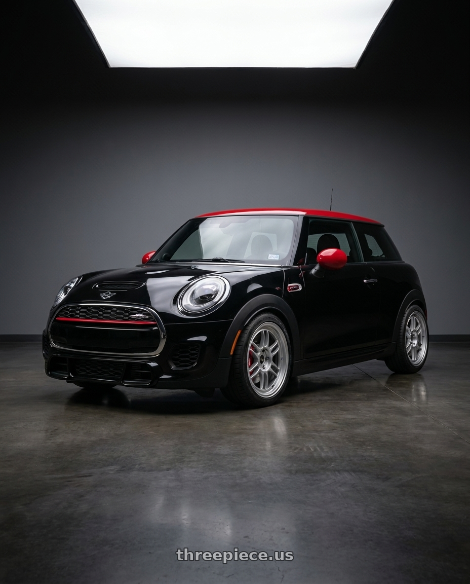 2017 mini John cooper works with Enkei RPF1 5x112 18x8+35 Silver wheels