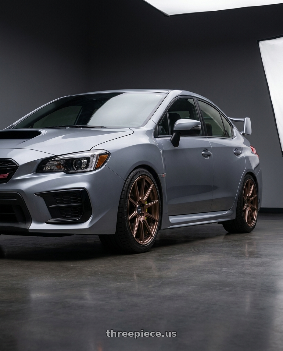 2021 Subaru WRX with Enkei TS10 5x114.3 18x9.5+35 Dia Copper wheels