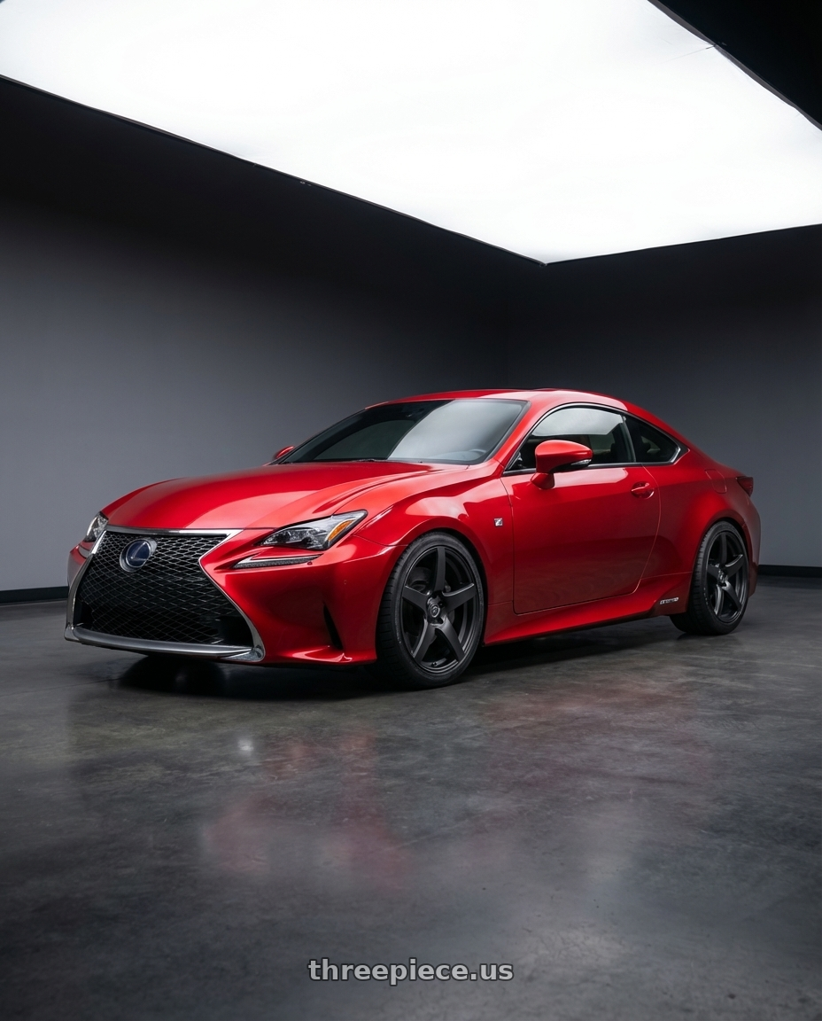 2018 Lexus RC F with Forgestar CF5 5x114.3 19x9.5 +29 Satin Black wheels