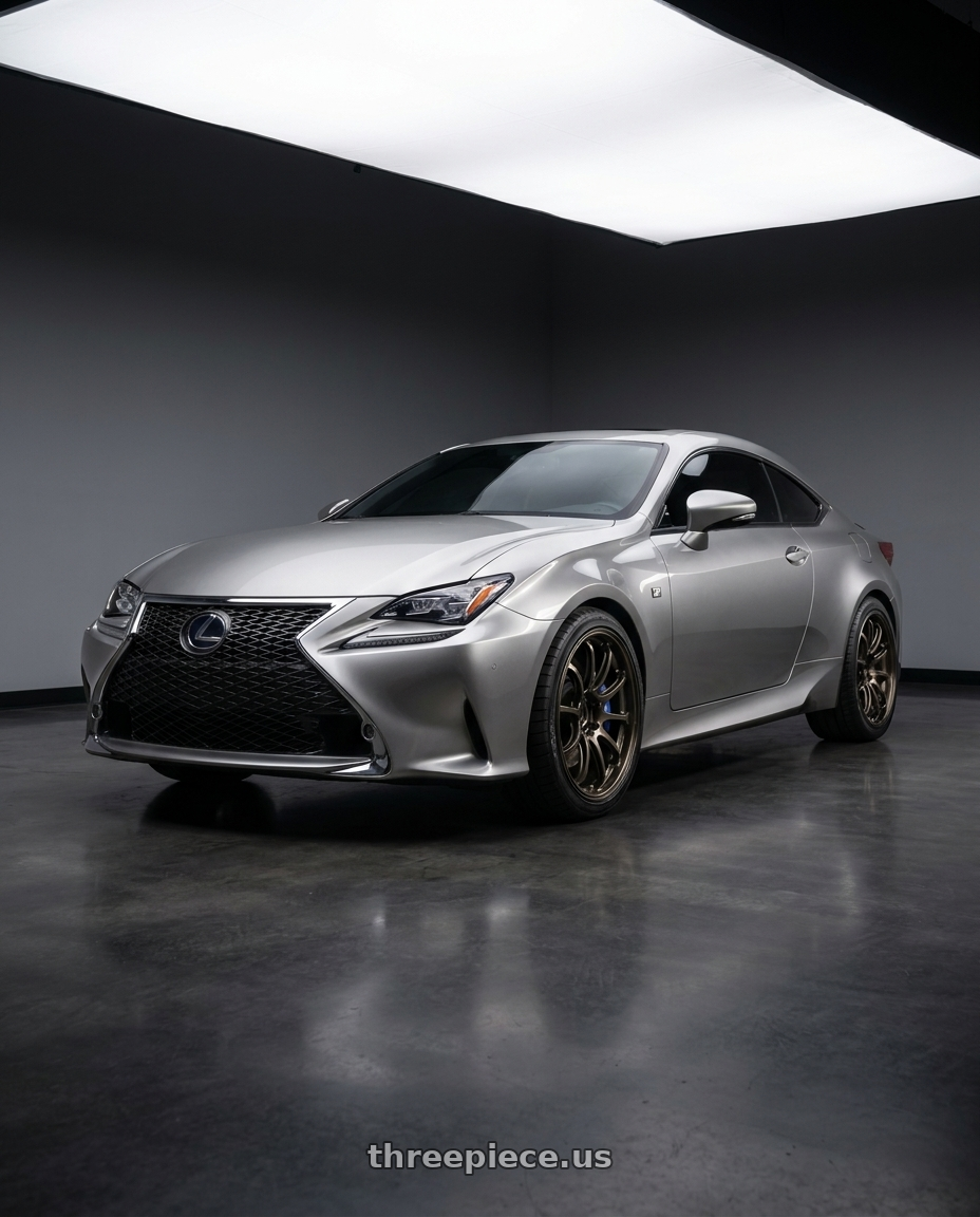 2016 Lexus RC 350 with Advan Racing RS-DF Progressive 5x114.3 19x9.5+38 Dark Bronze Metallic wheels