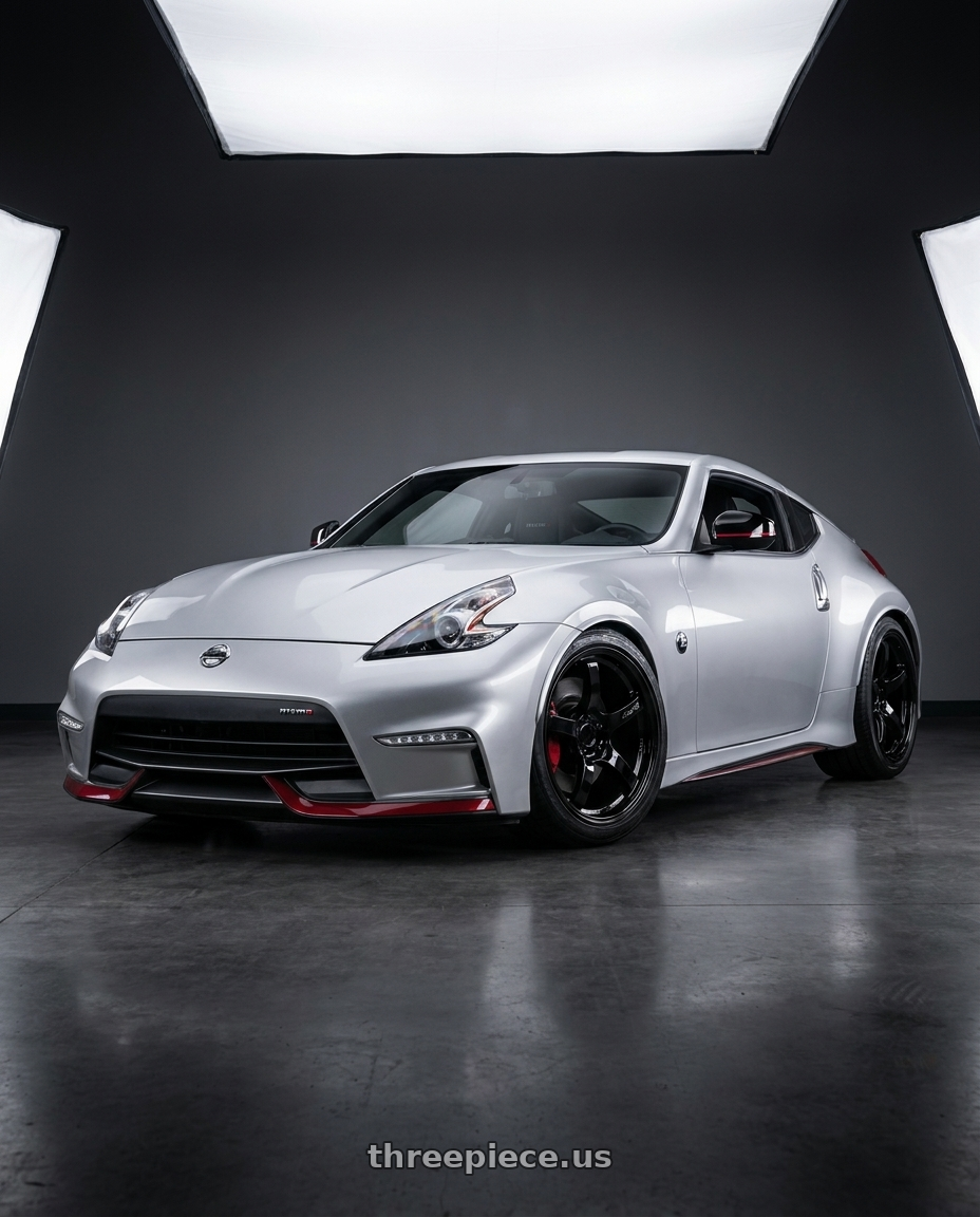 2018 Nissan 370z NISMO TECH with Gram Lights 57CR 5x114.3 19x9.5 +25 GLOSSY BLACK wheels