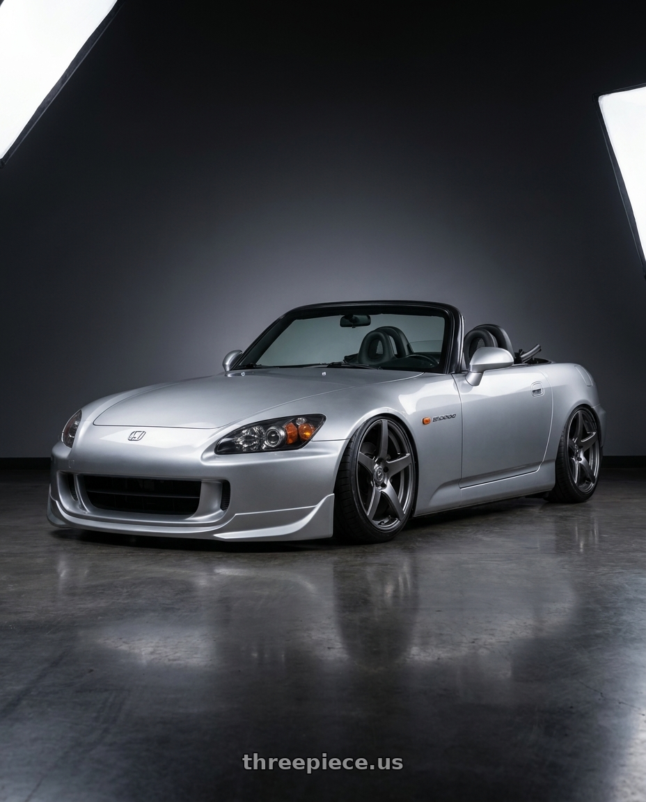 2009 Honda S2000 with Forgestar CF5 5x114.3 18x9 +35 Gloss Anthracite wheels