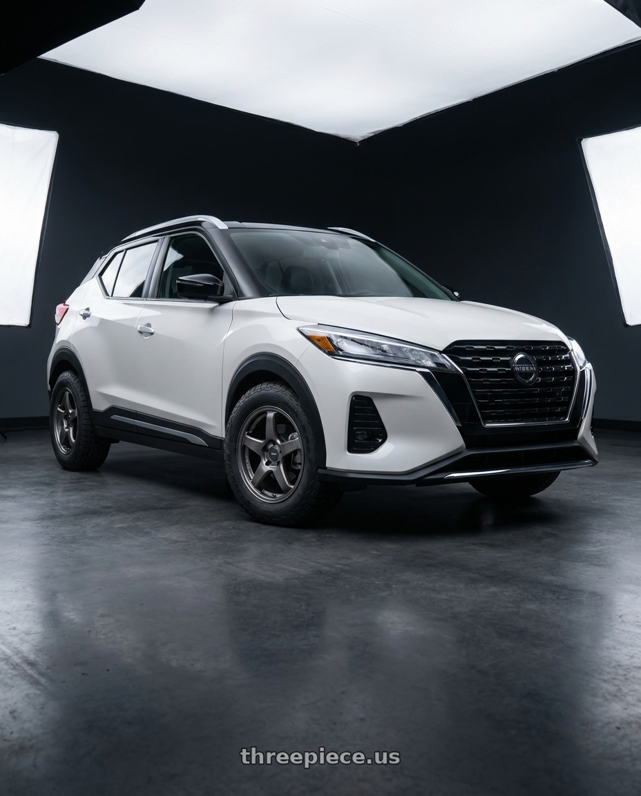 2024 Nissan Kicks with Enkei PF05 5x114.3 17x8+35 Dark Silver wheels