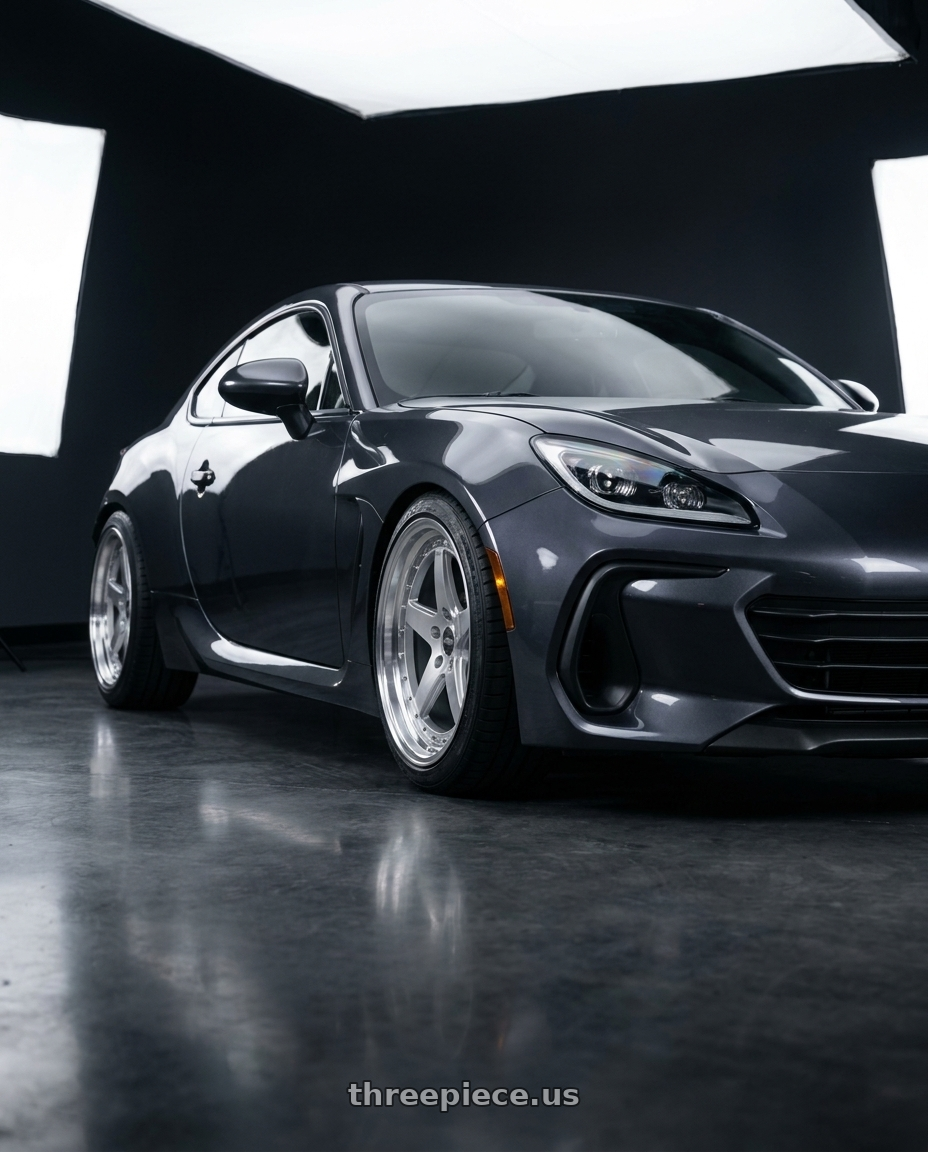 2023 Subaru BRZ premium with ESR Wheels CS SERIES CS5 5x100 18x9.5 +35 Hyper Silver wheels