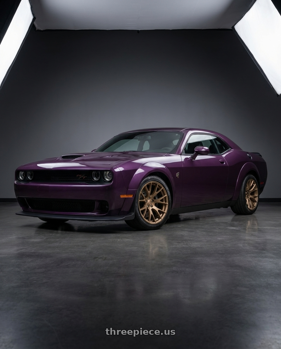 2022 DODGE CHALLENGER R T with Voxx Replica Hellcat 5x115 20x11+3 Matte Bronze wheels