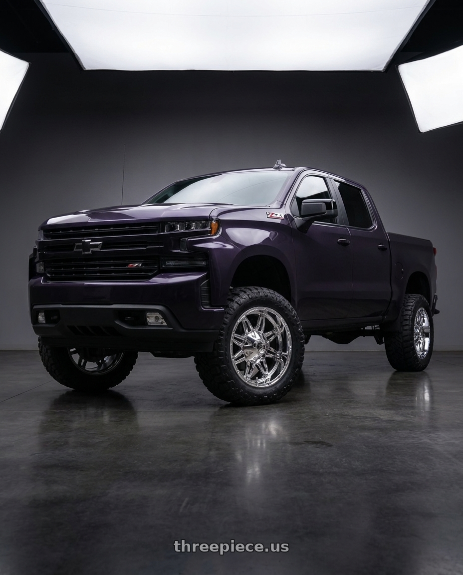 2023 Chevrolet Silverado 1500 with Fuel 1PC D530 HOSTAGE 6X135/6X139.7 20X9 -12 CHROME PLATED wheels