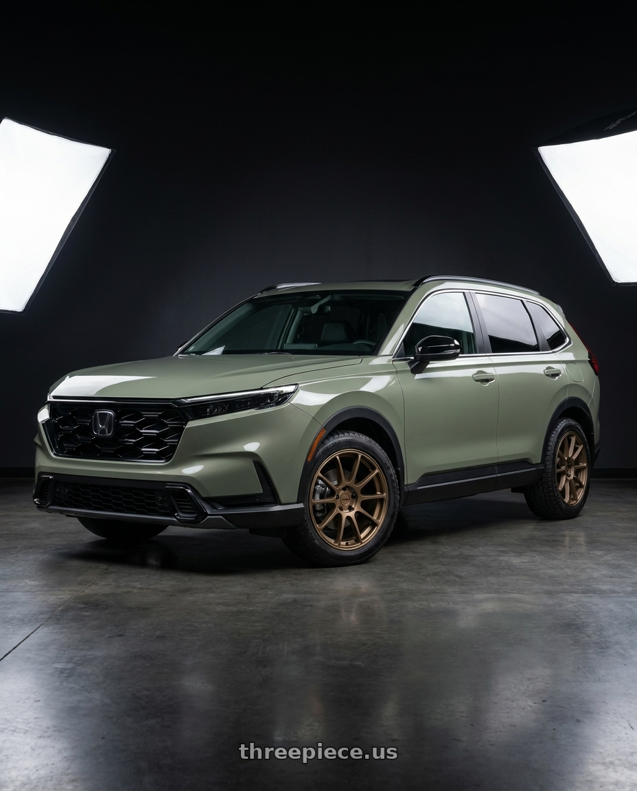 2026 Honda CR-V Hybrid Trailsport with KATANA RACING KR07 5x114.3 18x8 +40 Matte Bronze wheels