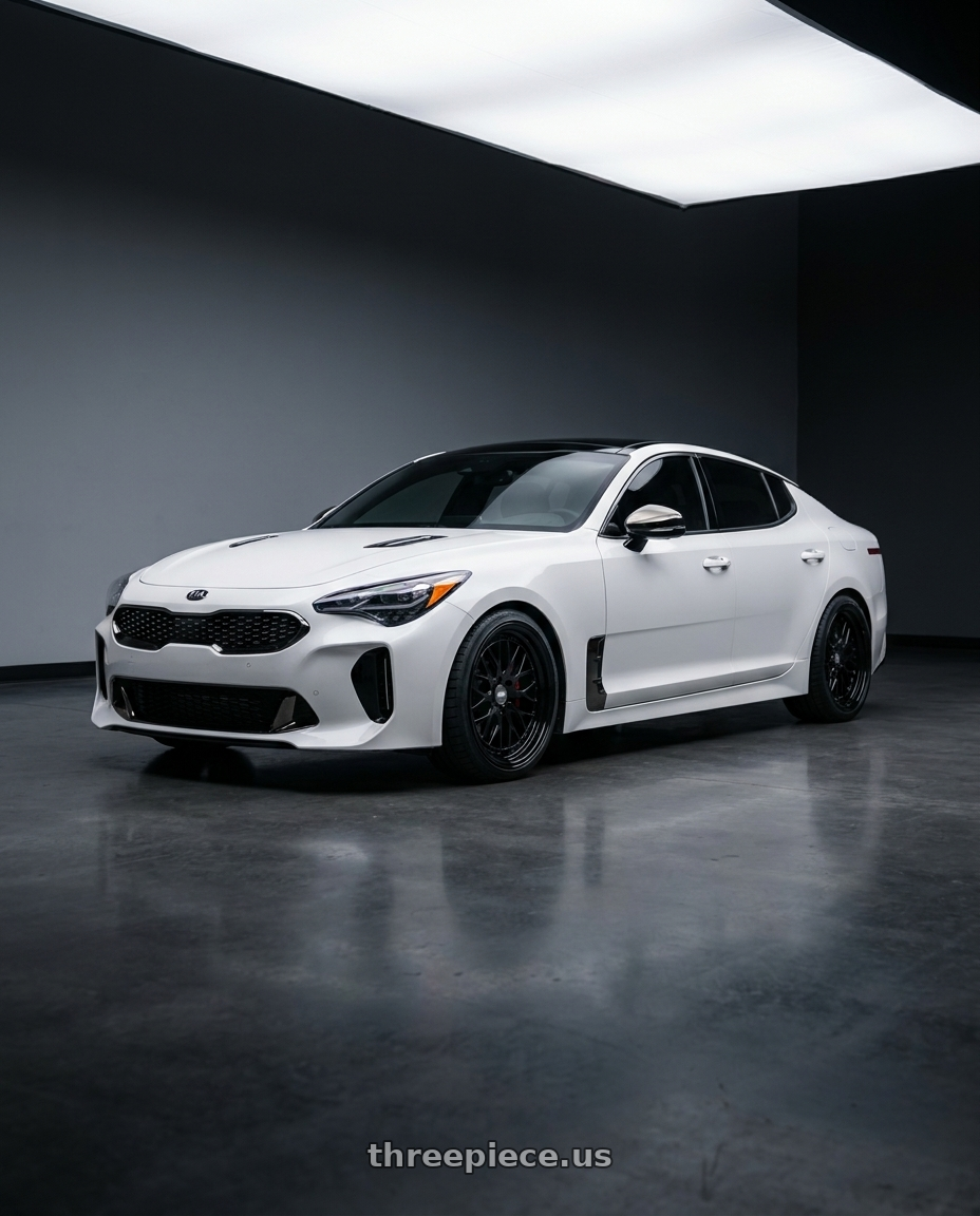 2019 KIA STINGER GT2 with ESR Wheels CS SERIES CS01 5x114.3 19x9.5 +35 Gloss Black wheels