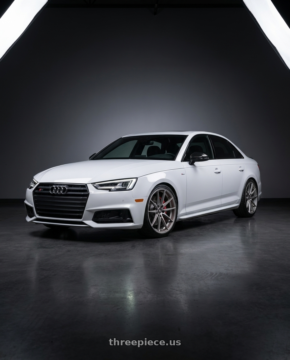 2019 audi s4 with Konig Oversteer 5x114.3 20x8.5+45 Opal wheels
