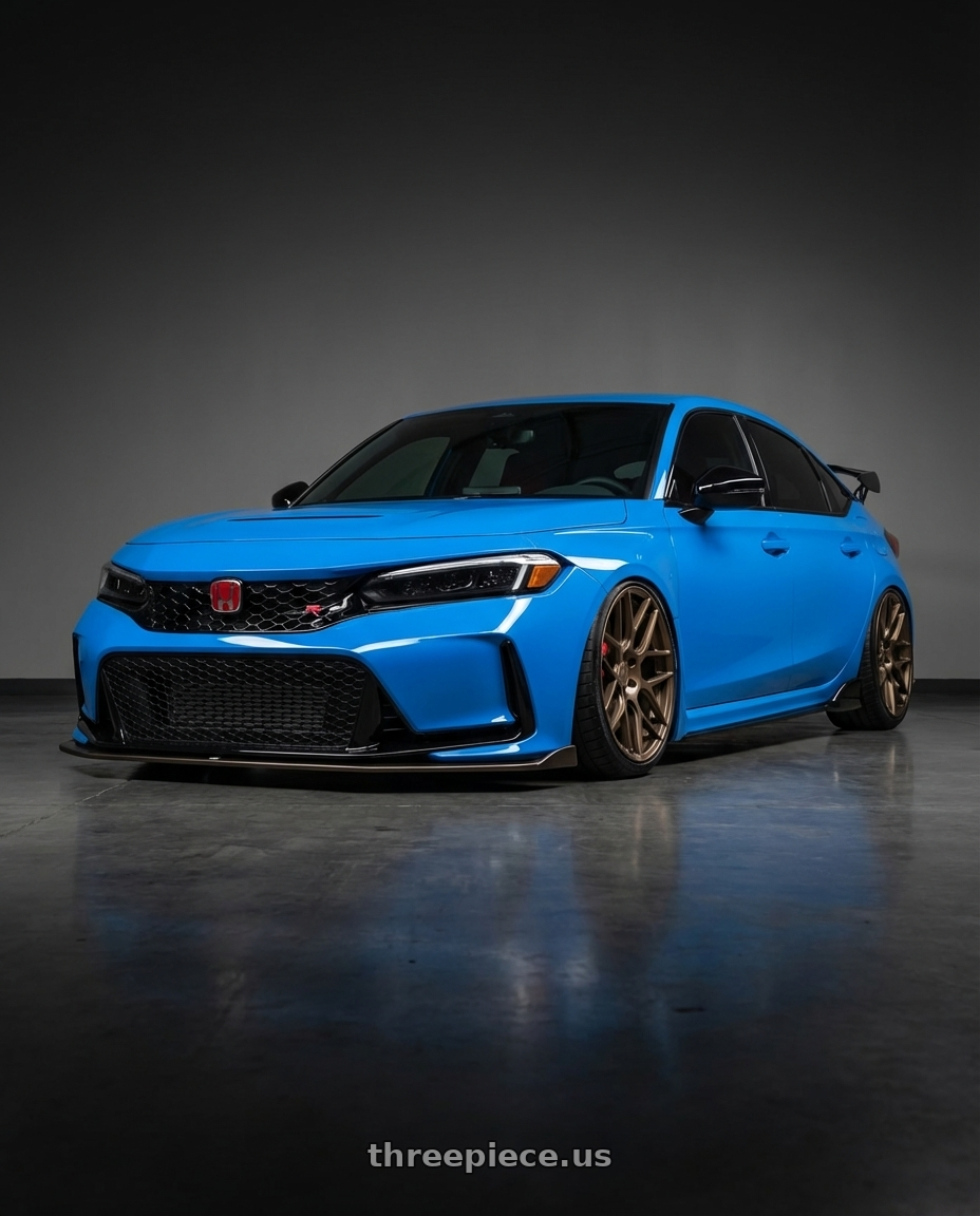 2024 Honda Civic Type R with Aodhan AFF2 5x120 19x9.5+35 Matte Bronze wheels