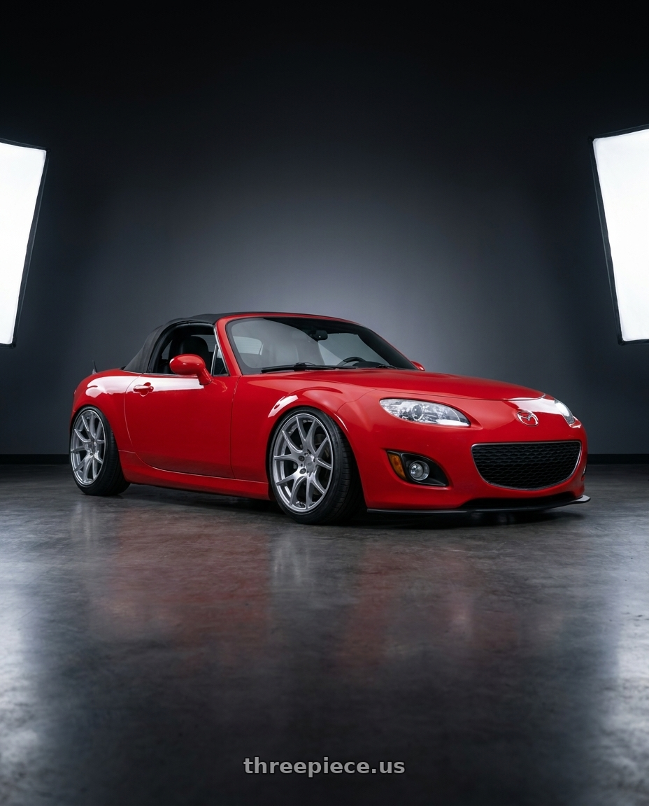 2012 Mazda MX-5 Miata NC with Ssr Gtv03 5x114.3 17x7+42  GLARE SILVER wheels