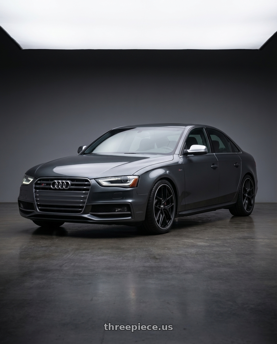 2015 Audi S4 B8.5 with BBS CC-R 5x112 19x9.5+46 Satin Black wheels