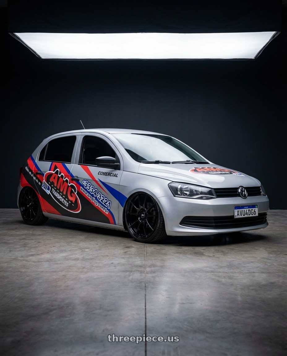 volkswagen gol 4 portas 2013 adesivado as 4 portas with Motiv 429B Align 5X112/5x114.3 22x9 +40 Gloss Black wheels