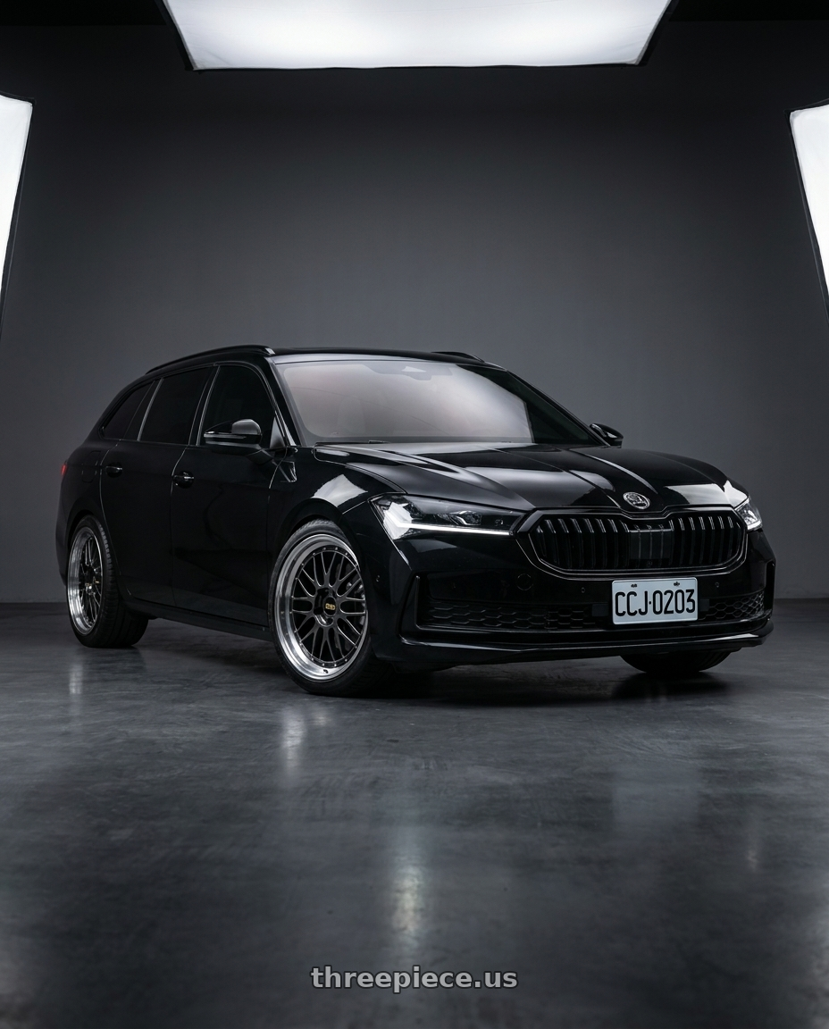2026 Superb combi  with BBS LM 5x114.3 18x8.0+35 Diamond Black wheels