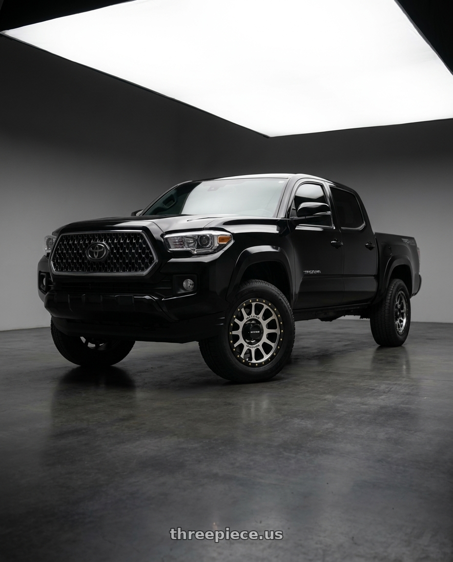 2021 Toyota Tacoma TRD Sport with Method Race Wheels 305MB NV 6x139.7 17x8.5 +0 MACHINED - MATTE BLACK LIP wheels