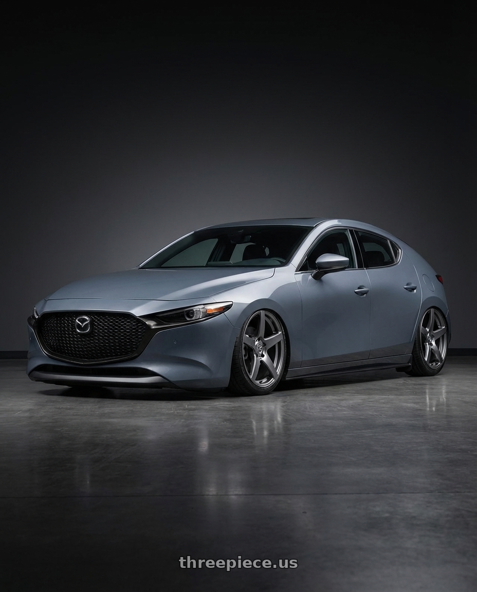 2023 Mazda Mazda3 Turbo with Forgestar CF5 5x114.3 18x9 +35 Gloss Anthracite wheels