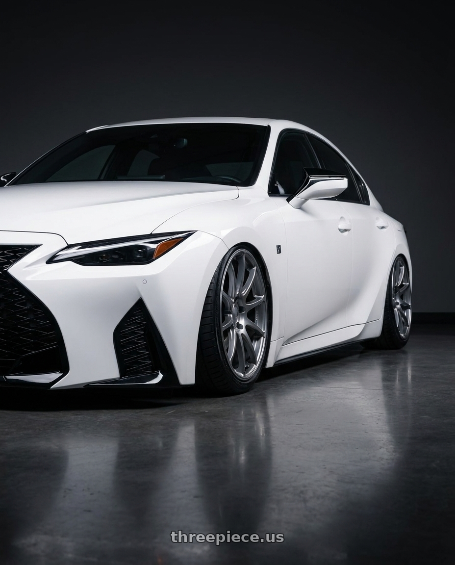2024 Lexus IS 350 with Ssr Gtv02 5x114.3 19x8.5+38  GLARE SILVER wheels