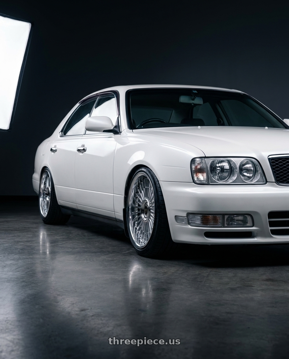 1998 nissan gloria y33 with Work Emitz wheels