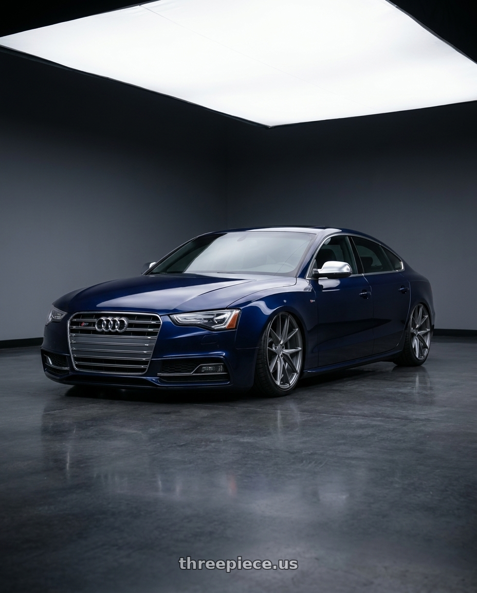 2014 Audi S5 B8 with Niche 1PC M116 MISANO 5X112 20X10.5 +27 MATTE GUN METAL wheels