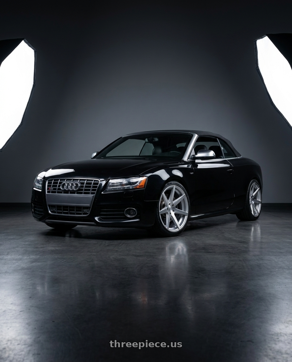2010 Audi S5 with Rohana RC7 5x112 20x9+25 Machine Silver wheels