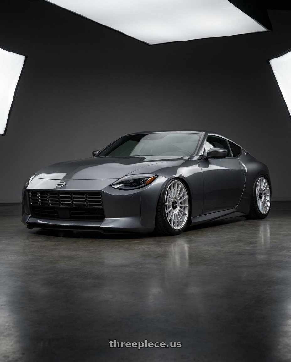 2025 Nissan Z with Rotiform 1PC R143 LAS-R 5X114.3/5X120 19X10 +40 GLOSS SILVER wheels