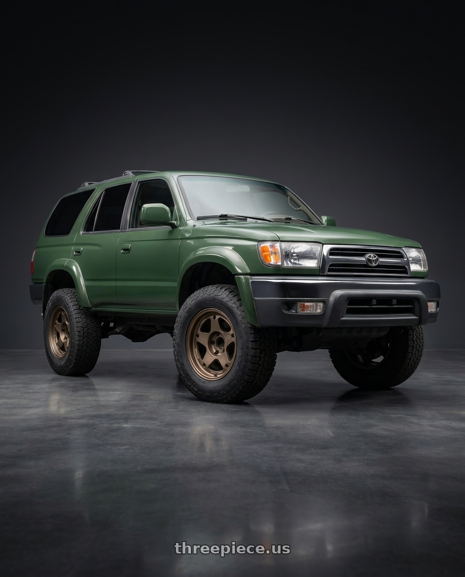 2001 Toyota 4Runner with Volk Racing RAYS 05X 6x139.7 17x8+0 Matte Gunbronze wheels
