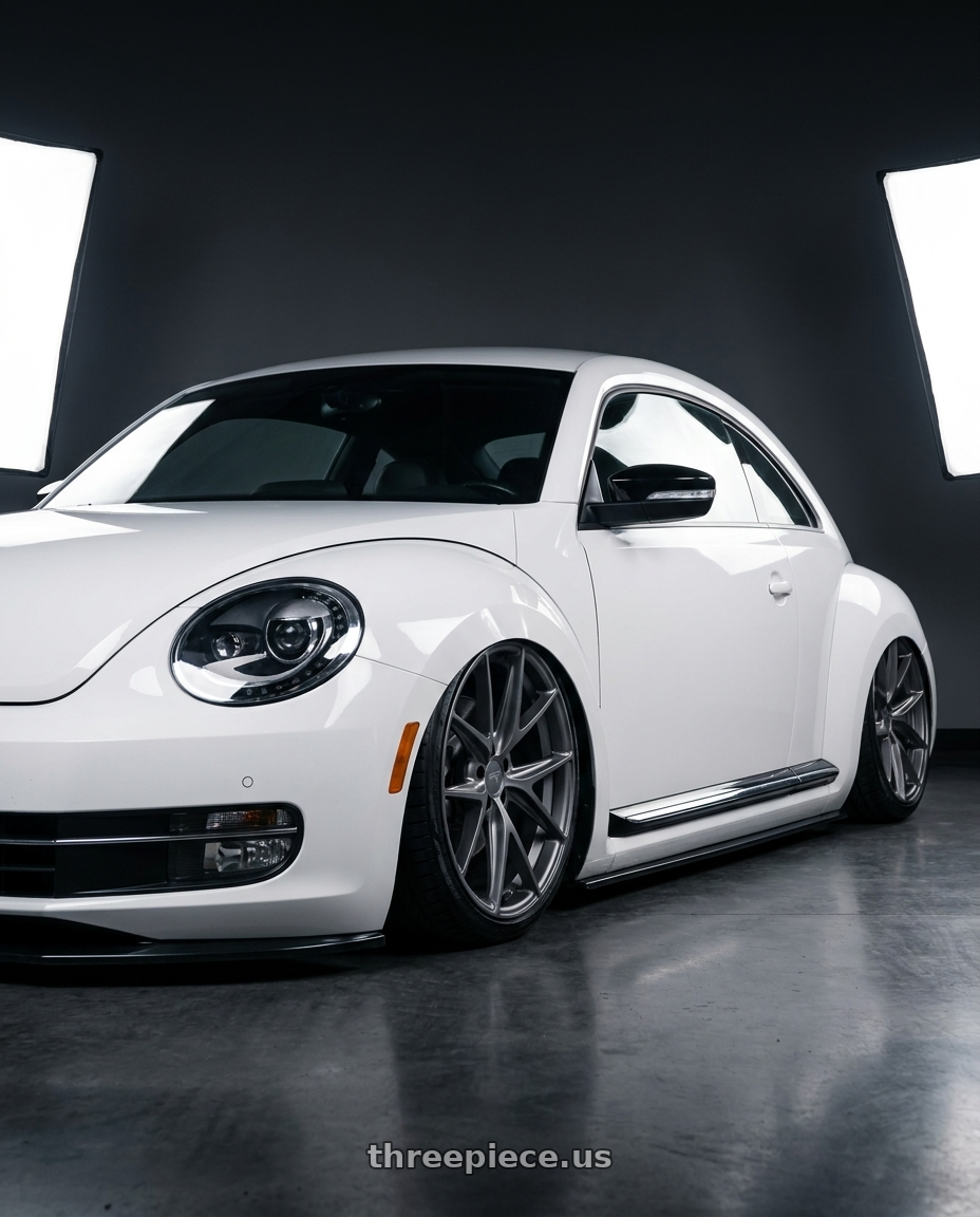 2016 Volkswagen Beetle Turbo with Niche 1PC M116 MISANO 5X112 19X9.5 +50 MATTE GUN METAL wheels