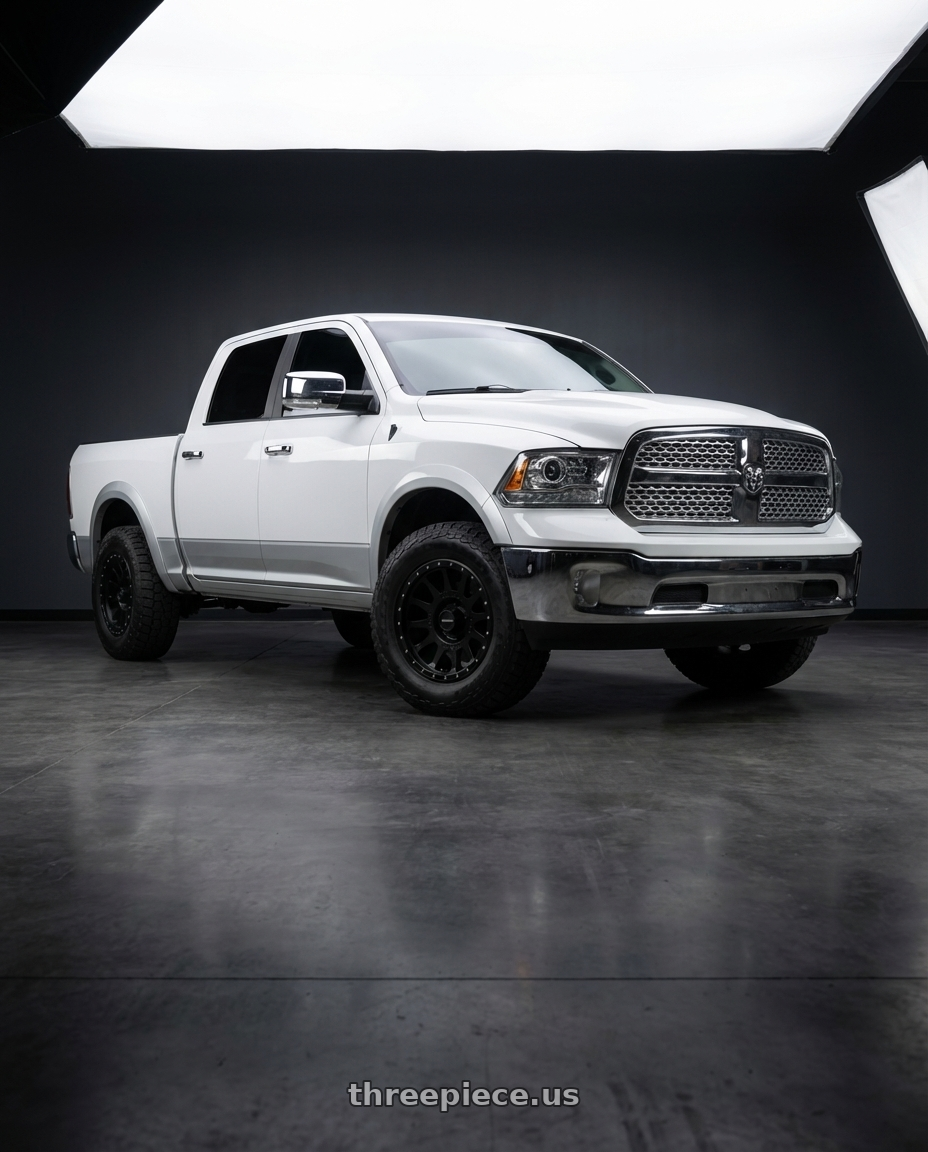 2016 dodge ram 1500 with Method Race Wheels 605B NV 8X170 20x9 -12 MATTE BLACK wheels