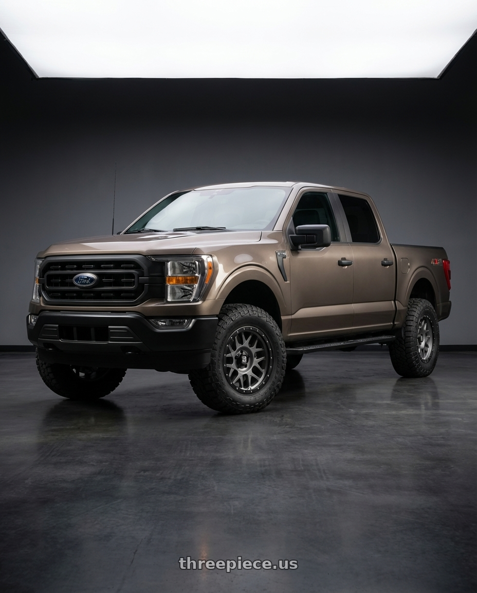 2019 Ford F-150 with XD XD127 BULLY 6X135 20X9 +0 MATTE GRAY BLACK RING wheels